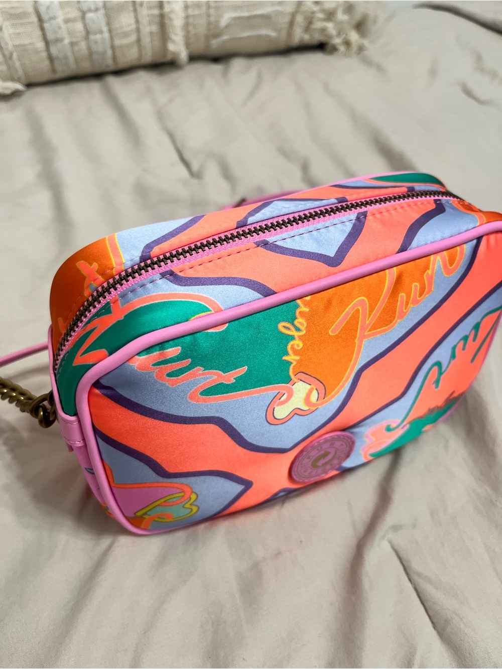 Kurt Geiger Pink Multicolor Signature Crossbody - Picture 7 of 15
